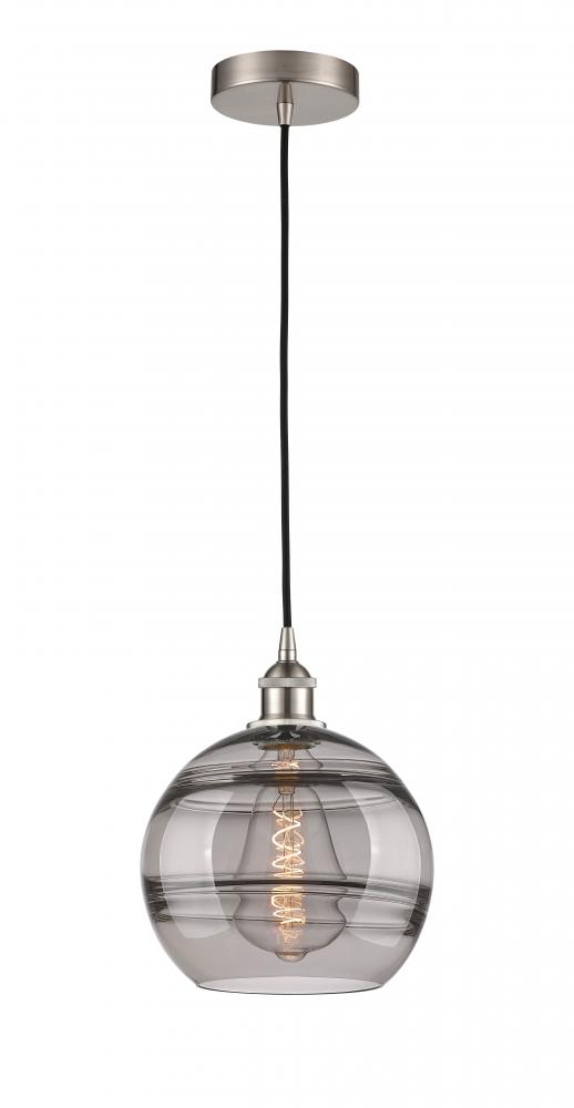 Rochester - 1 Light - 10 inch - Brushed Satin Nickel - Cord hung - Mini Pendant