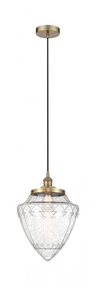 Bullet - 1 Light - 12 inch - Antique Brass - Mini Pendant