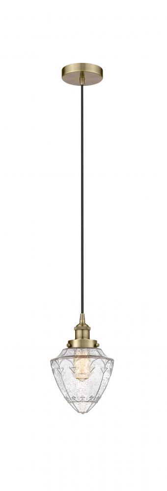 Bullet - 1 Light - 7 inch - Antique Brass - Mini Pendant