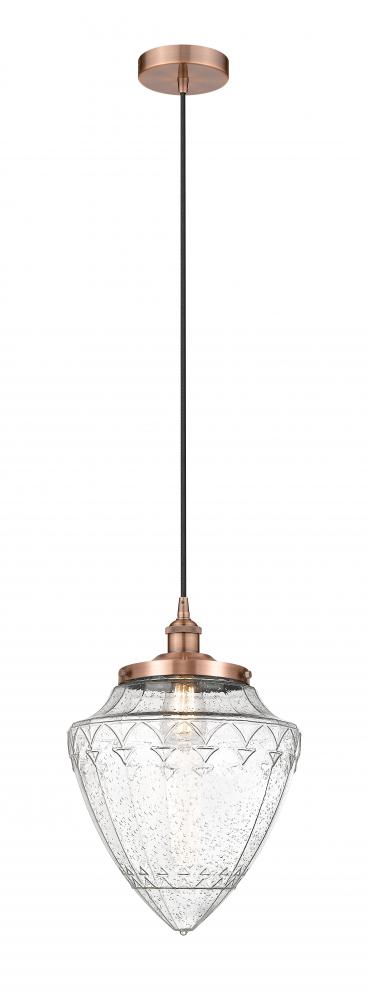 Bullet - 1 Light - 12 inch - Antique Copper - Mini Pendant