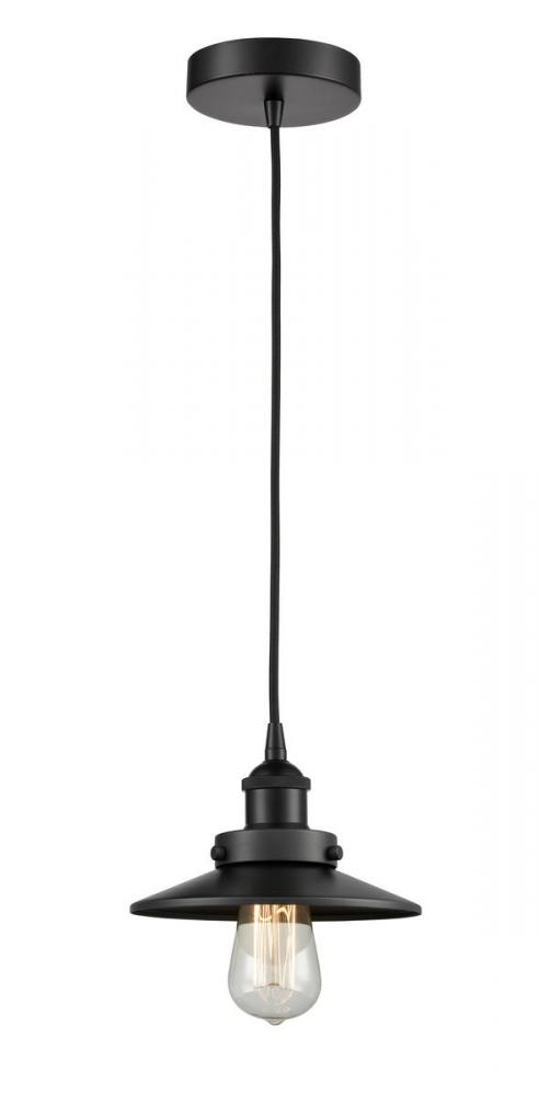 Edison - 1 Light - 8 inch - Matte Black - Multi Pendant