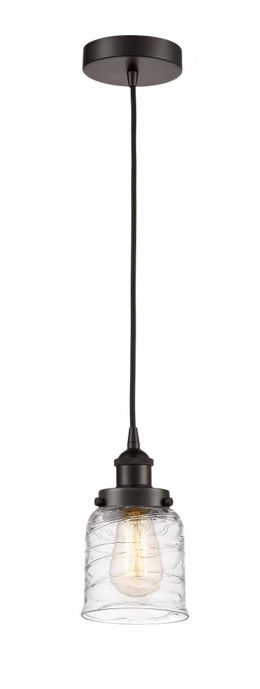 Bell - 1 Light - 5 inch - Oil Rubbed Bronze - Cord hung - Mini Pendant