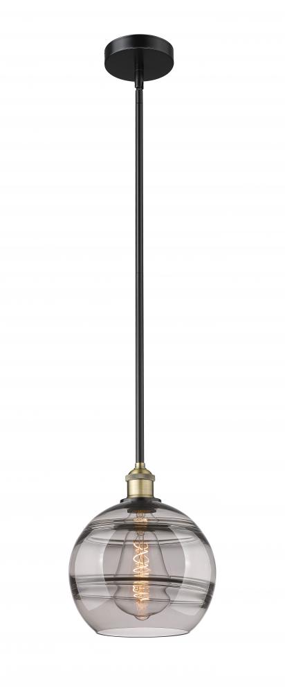 Rochester - 1 Light - 10 inch - Black Antique Brass - Cord hung - Mini Pendant