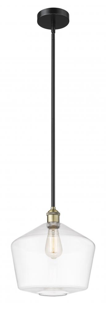 Cindyrella - 1 Light - 12 inch - Black Antique Brass - Cord hung - Mini Pendant