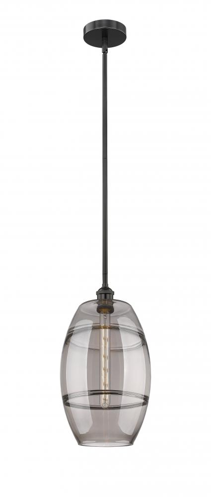 Vaz - 1 Light - 10 inch - Matte Black - Cord hung - Mini Pendant