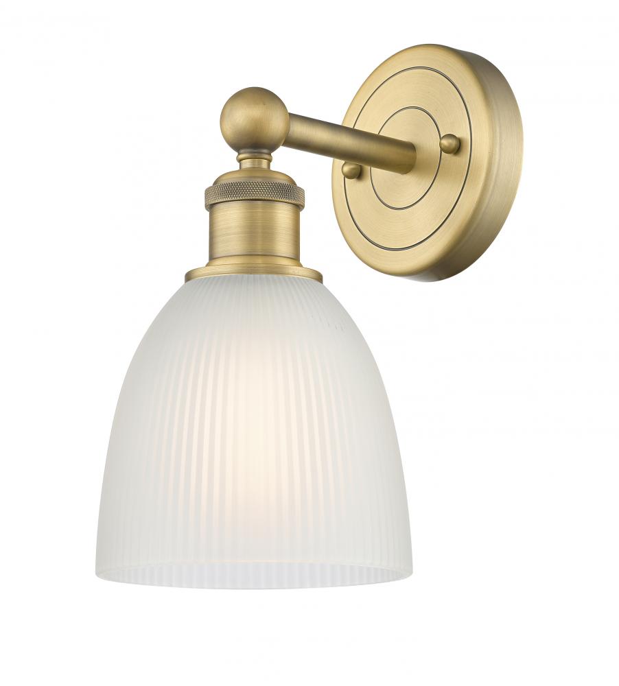 Castile - 1 Light - 6 inch - Brushed Brass - Sconce