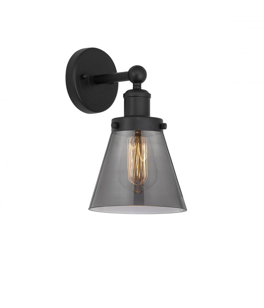 Cone - 1 Light - 6 inch - Matte Black - Sconce