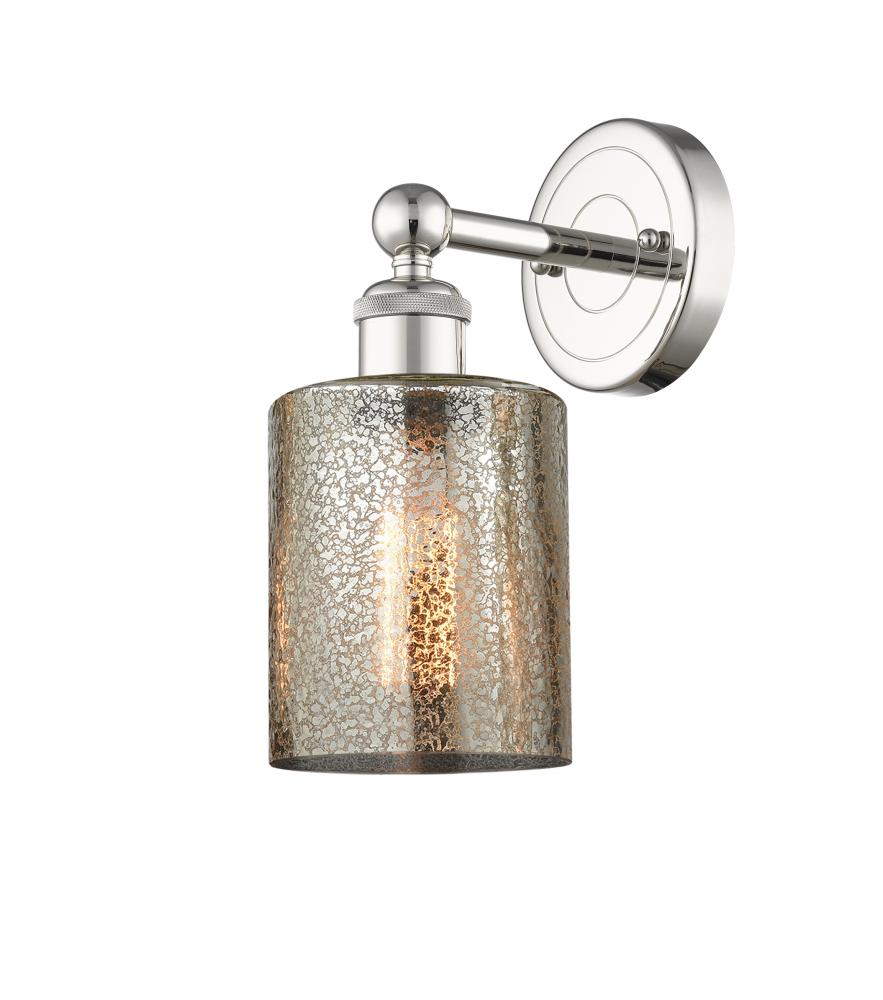 Cobbleskill - 1 Light - 5 inch - Polished Nickel - Sconce