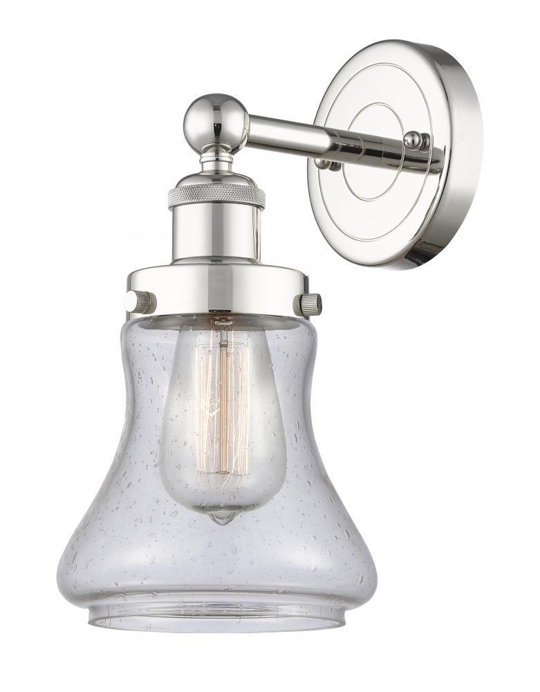 Bellmont - 1 Light - 6 inch - Polished Nickel - Sconce