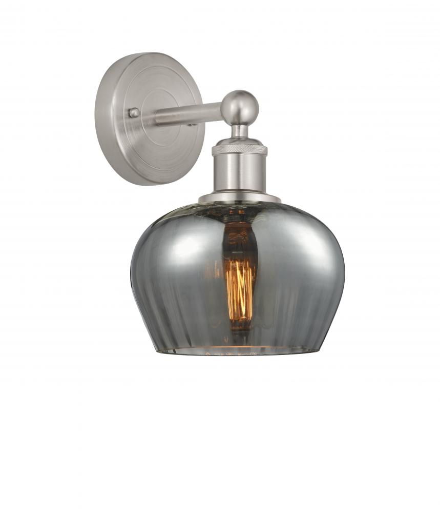 Fenton - 1 Light - 7 inch - Brushed Satin Nickel - Sconce