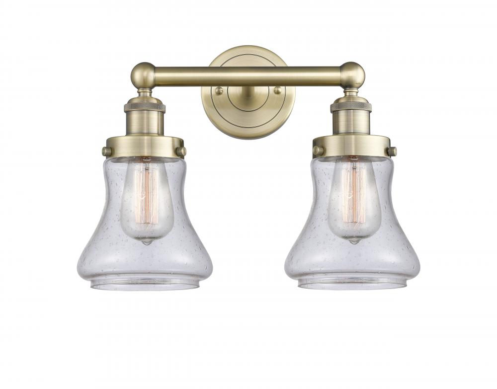 Bellmont - 2 Light - 15 inch - Antique Brass - Bath Vanity Light