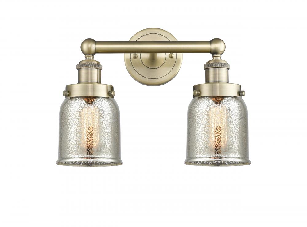 Bell - 2 Light - 14 inch - Antique Brass - Bath Vanity Light