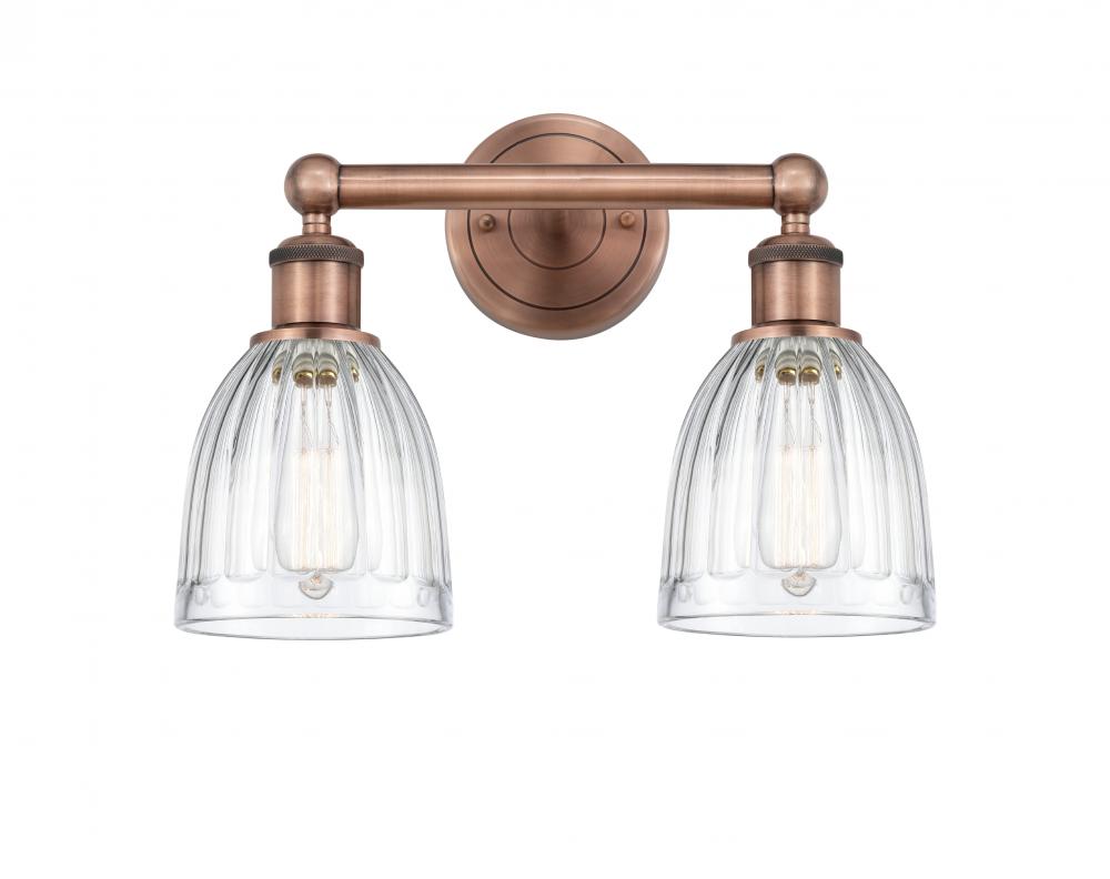 Brookfield - 2 Light - 15 inch - Antique Copper - Bath Vanity Light