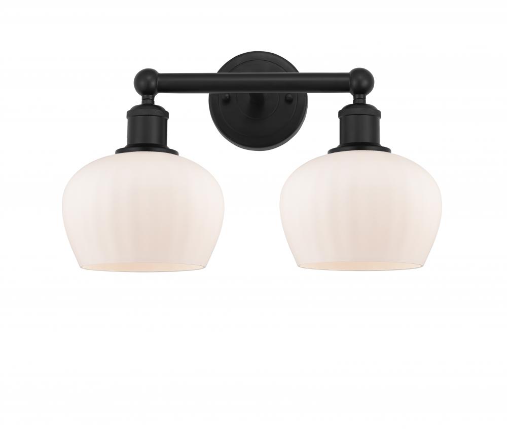 Fenton - 2 Light - 16 inch - Matte Black - Bath Vanity Light