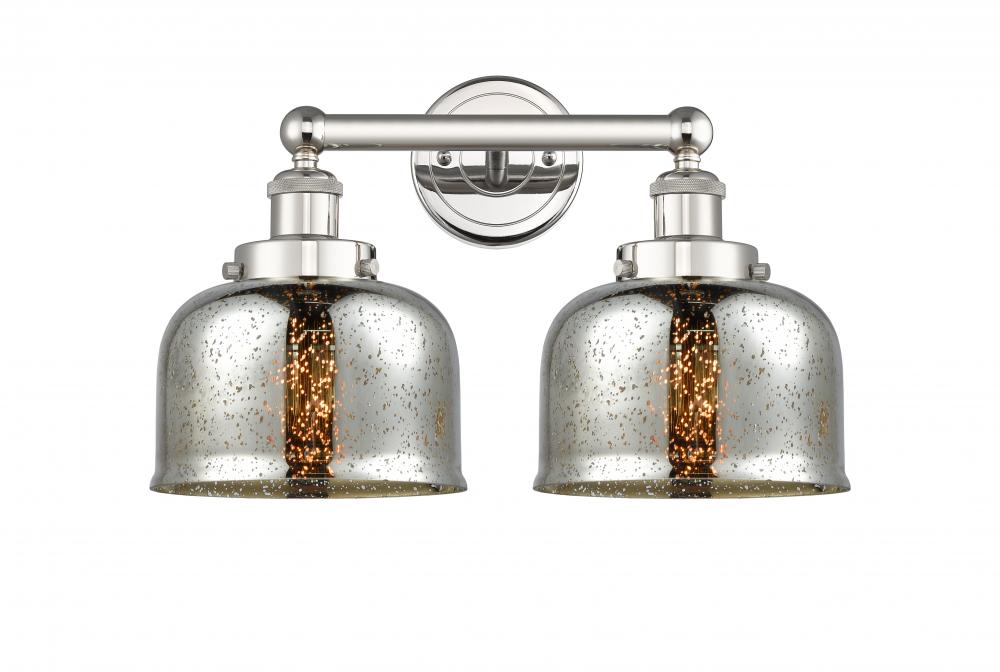 Bell - 2 Light - 17 inch - Polished Nickel - Bath Vanity Light