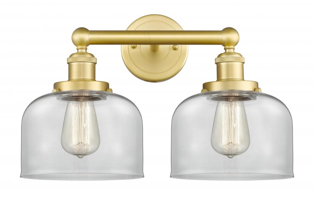 Bell - 2 Light - 17 inch - Satin Gold - Bath Vanity Light