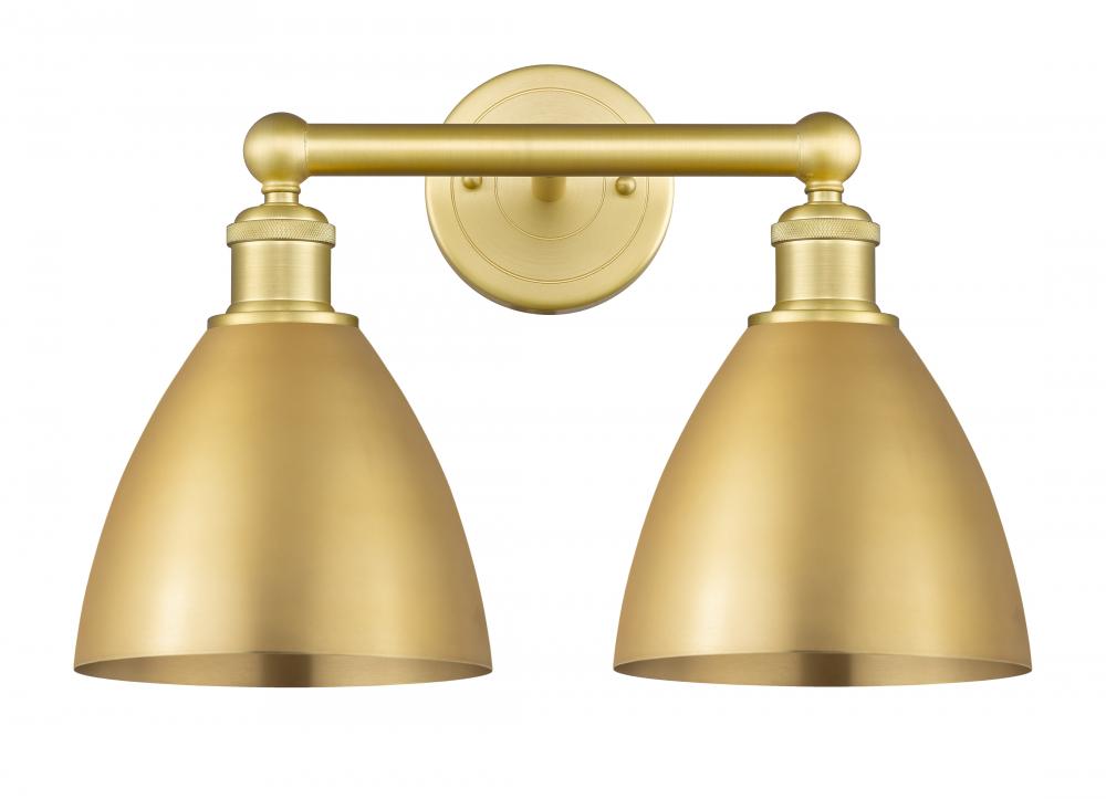 Bristol - 2 Light - 17 inch - Satin Gold - Bath Vanity Light