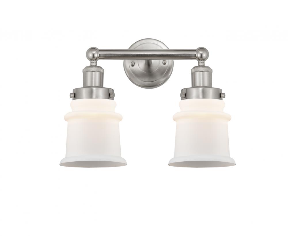 Canton - 2 Light - 14 inch - Brushed Satin Nickel - Bath Vanity Light