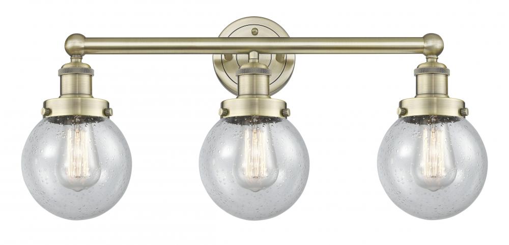 Beacon - 3 Light - 24 inch - Antique Brass - Bath Vanity Light