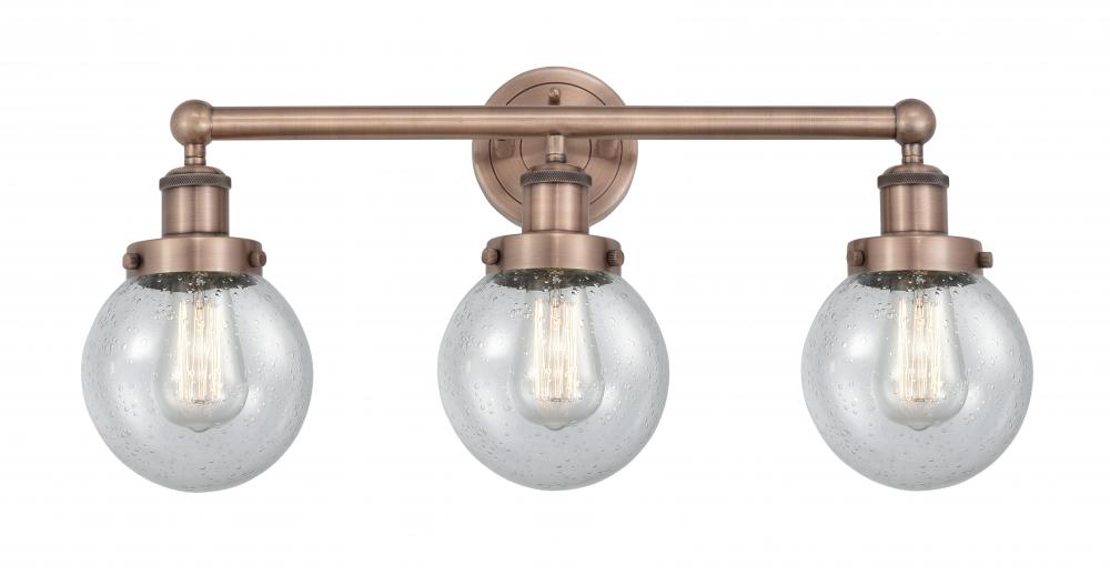 Beacon - 3 Light - 24 inch - Antique Copper - Bath Vanity Light