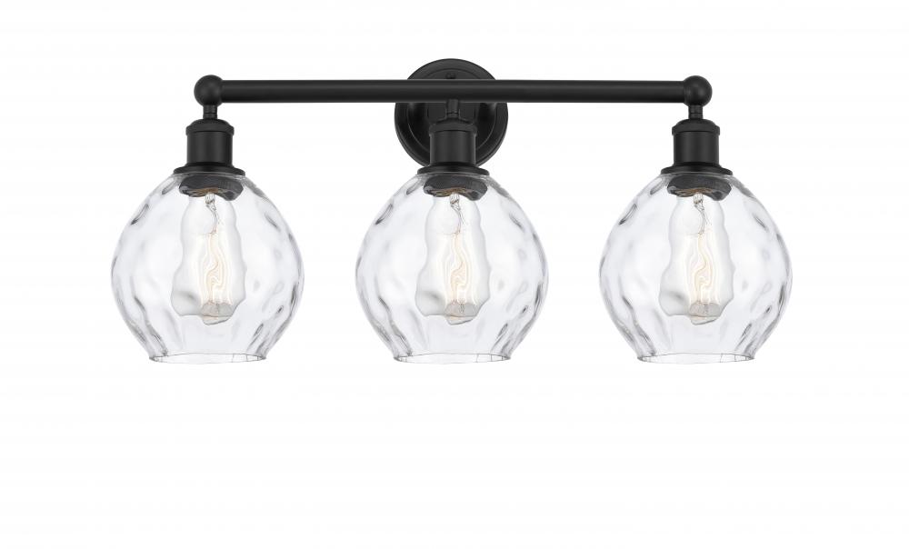 Waverly - 3 Light - 24 inch - Matte Black - Bath Vanity Light