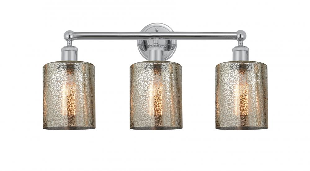 Cobbleskill - 3 Light - 23 inch - Polished Chrome - Bath Vanity Light