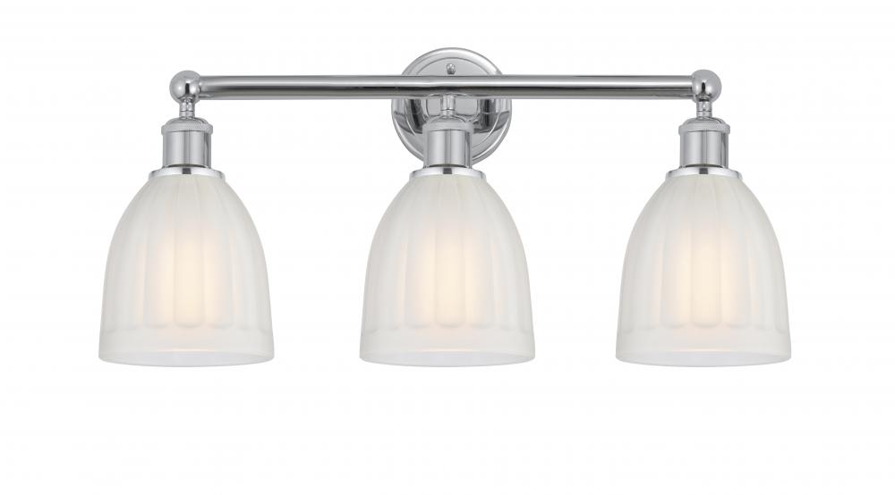 Brookfield - 3 Light - 24 inch - Polished Chrome - Bath Vanity Light