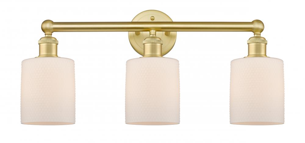 Cobbleskill - 3 Light - 23 inch - Satin Gold - Bath Vanity Light
