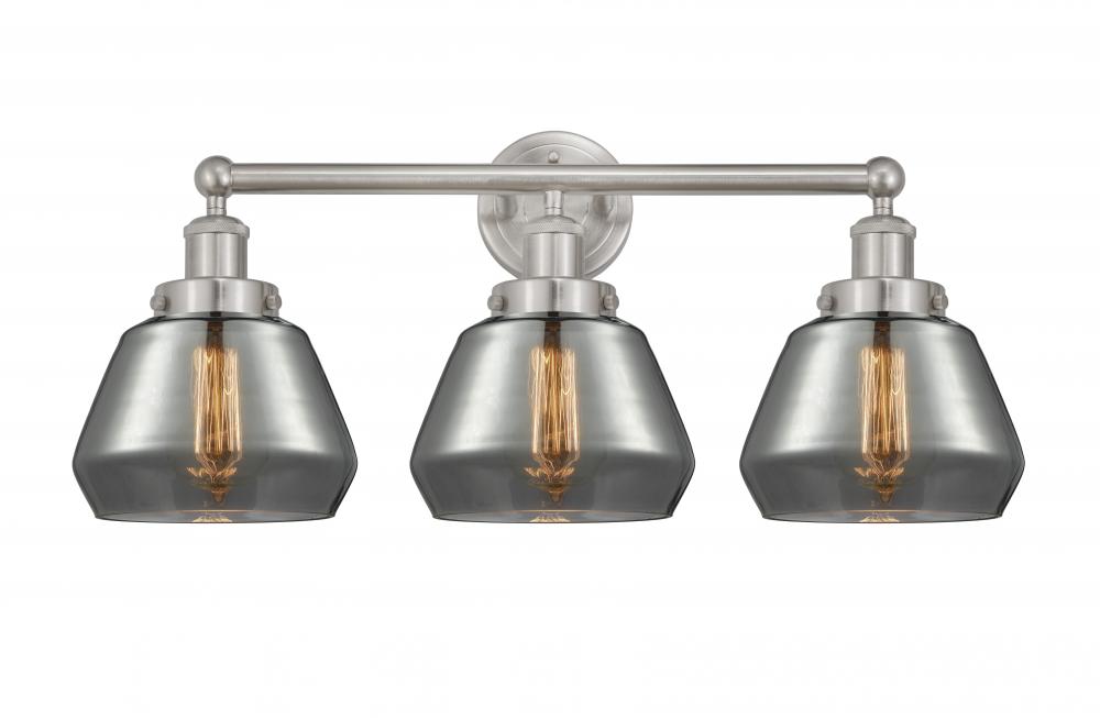 Fulton - 3 Light - 25 inch - Brushed Satin Nickel - Bath Vanity Light