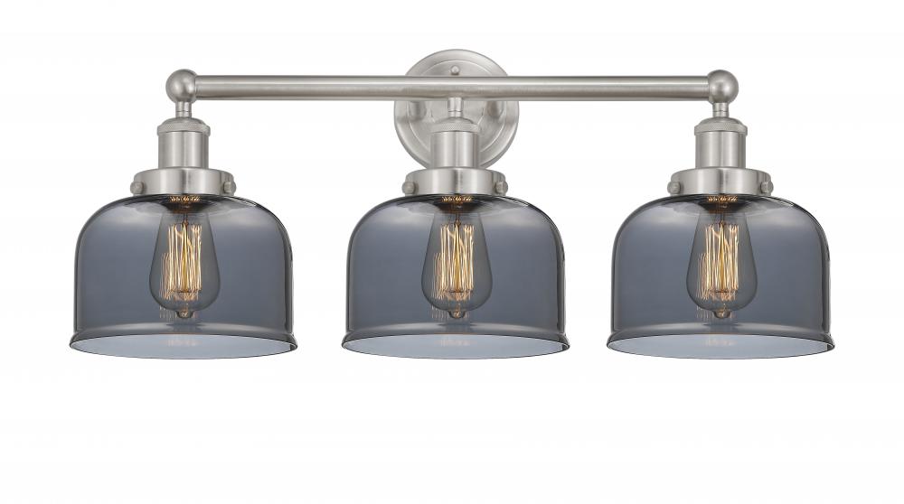 Bell - 3 Light - 26 inch - Brushed Satin Nickel - Bath Vanity Light