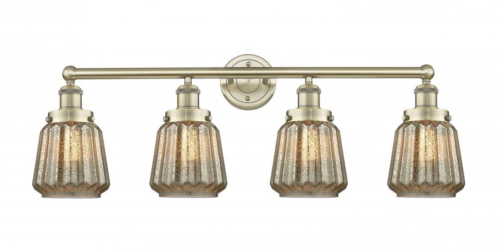 Chatham - 4 Light - 34 inch - Antique Brass - Bath Vanity Light