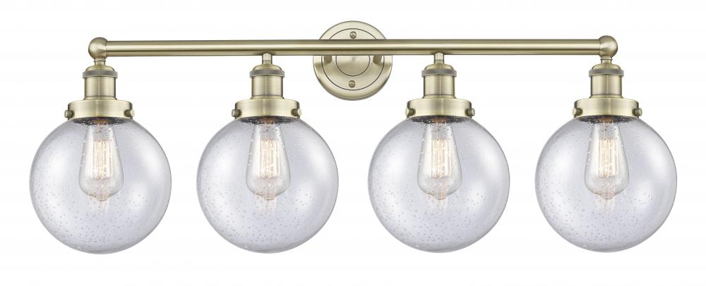 Beacon - 4 Light - 35 inch - Antique Brass - Bath Vanity Light