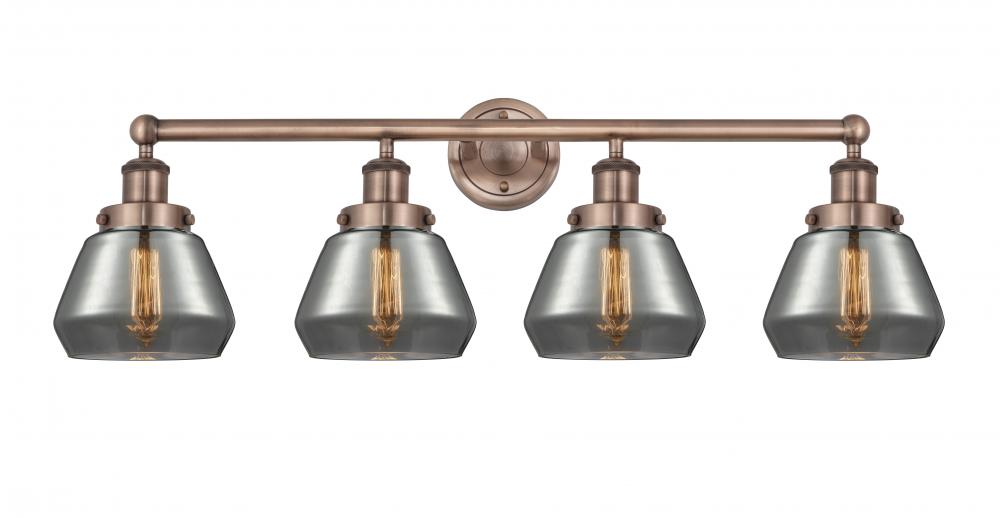 Fulton - 4 Light - 34 inch - Antique Copper - Bath Vanity Light