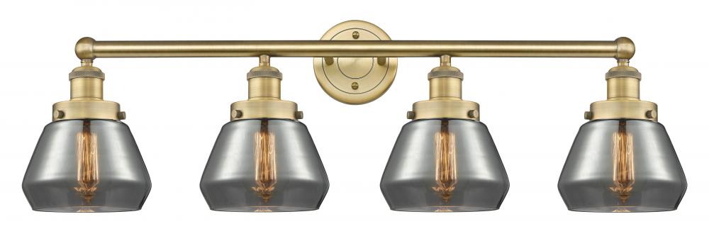 Fulton - 4 Light - 34 inch - Brushed Brass - Bath Vanity Light