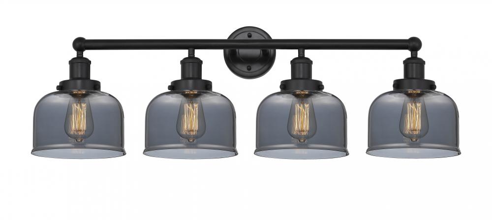 Bell - 4 Light - 35 inch - Matte Black - Bath Vanity Light