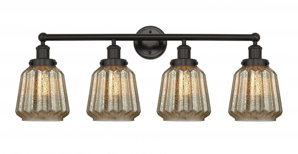 Chatham - 4 Light - 34 inch - Oil Rubbed Bronze - Bath Vanity Light