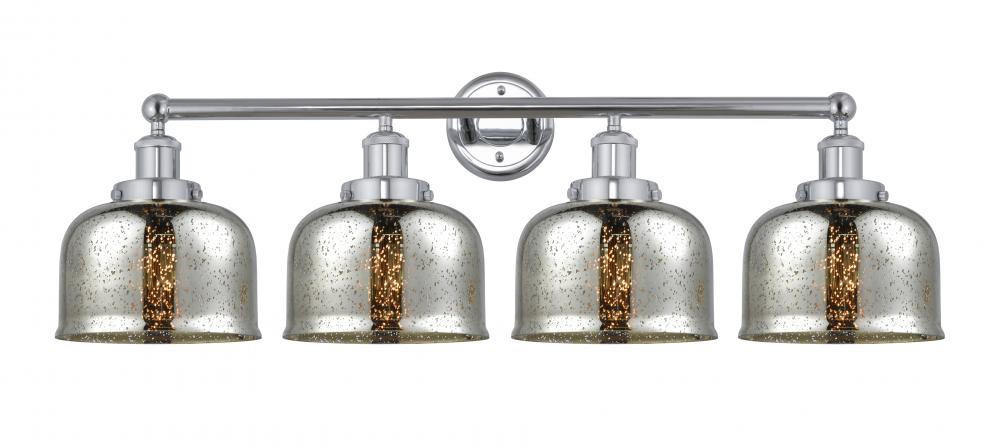 Bell - 4 Light - 35 inch - Polished Chrome - Bath Vanity Light