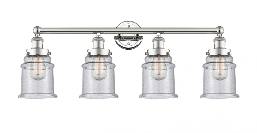 Canton - 4 Light - 33 inch - Polished Nickel - Bath Vanity Light