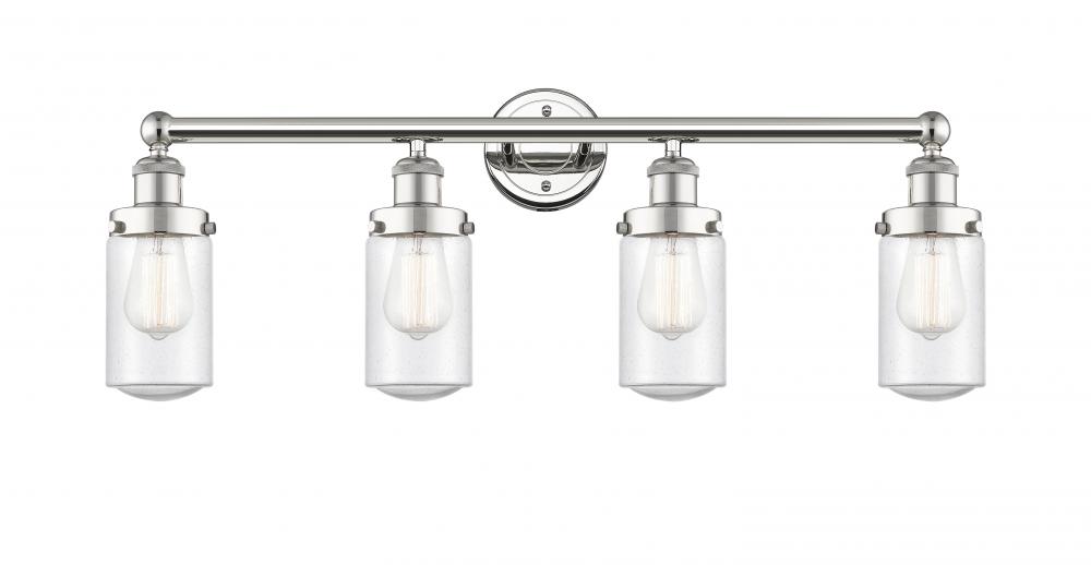 Dover - 4 Light - 32 inch - Polished Nickel - Bath Vanity Light