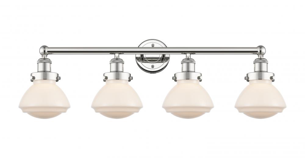 Olean - 4 Light - 34 inch - Polished Nickel - Bath Vanity Light
