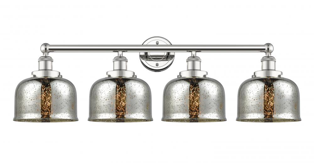 Bell - 4 Light - 35 inch - Polished Nickel - Bath Vanity Light