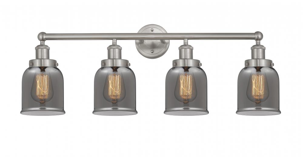 Bell - 4 Light - 32 inch - Brushed Satin Nickel - Bath Vanity Light