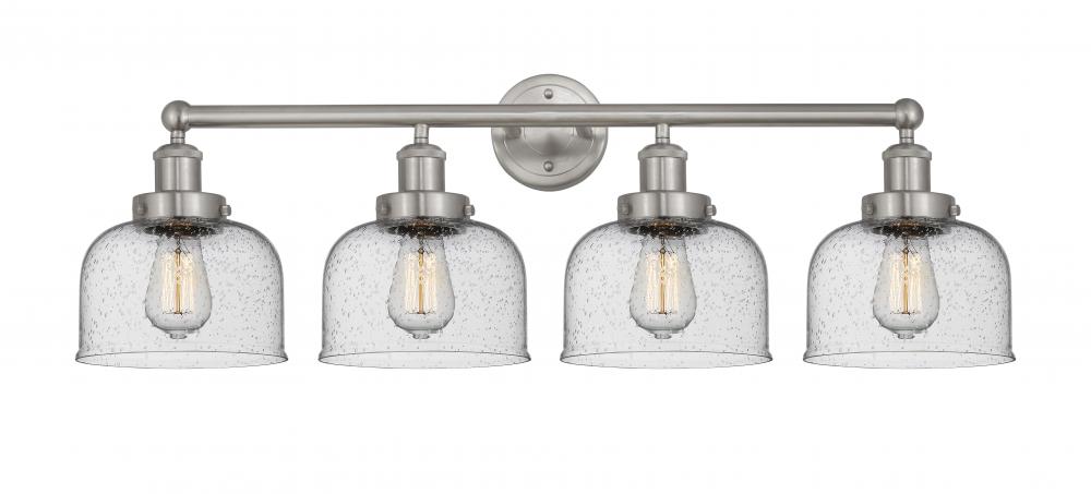 Bell - 4 Light - 35 inch - Brushed Satin Nickel - Bath Vanity Light