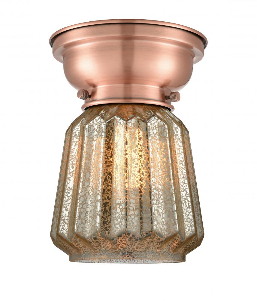 Chatham - 1 Light - 7 inch - Antique Copper - Flush Mount