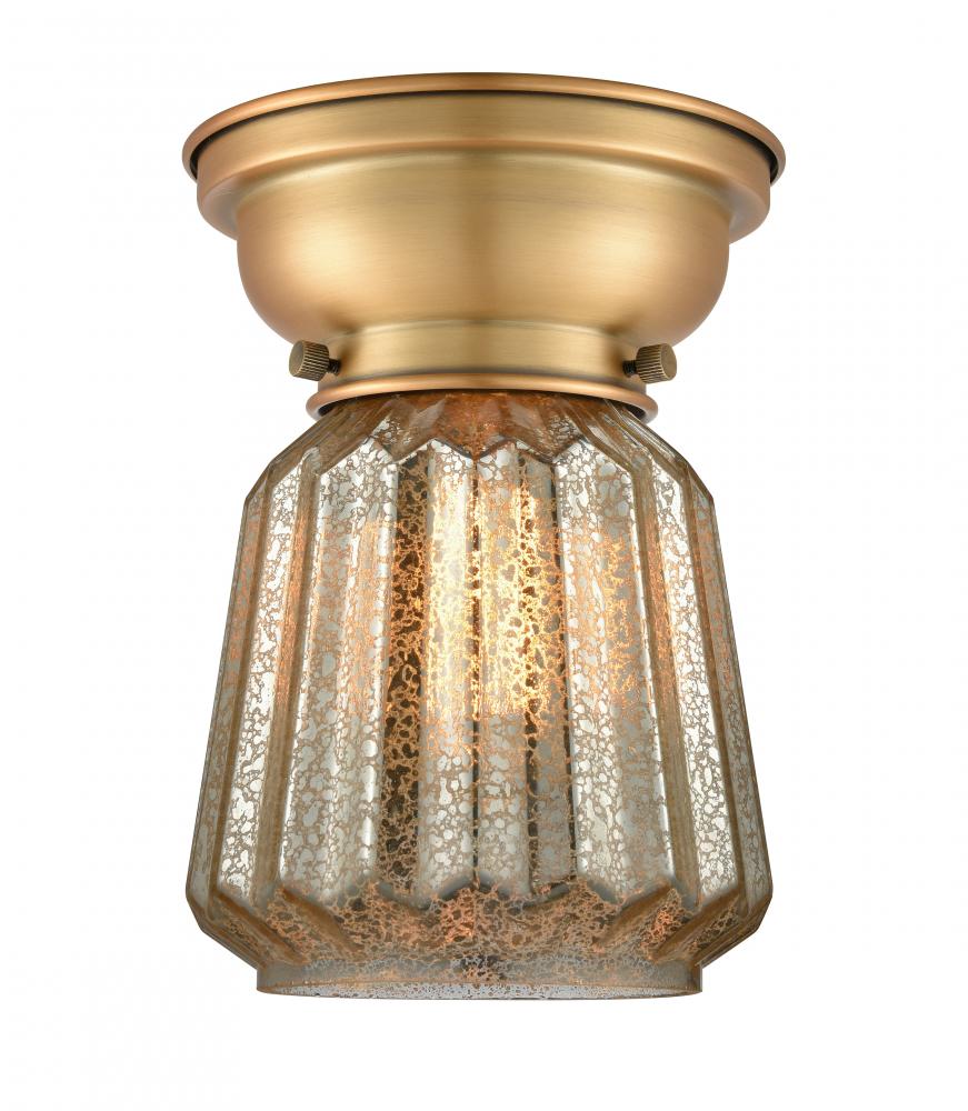 Chatham - 1 Light - 7 inch - Brushed Brass - Flush Mount