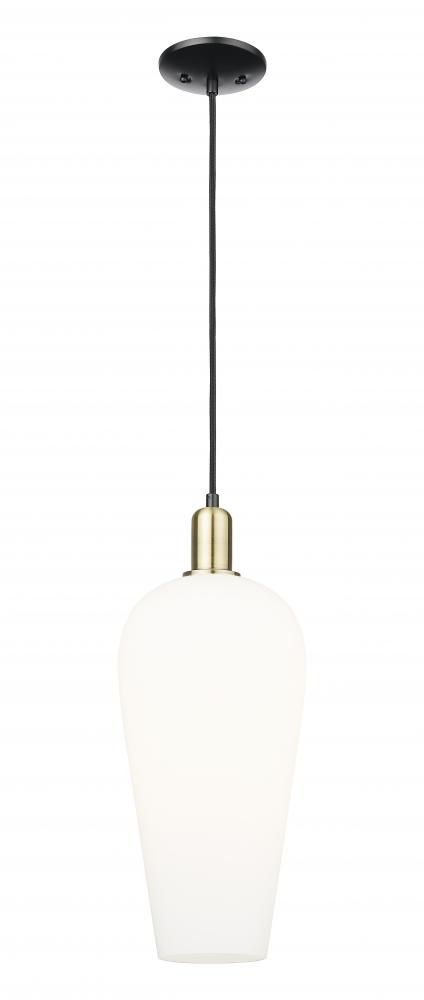 Chelsea - 1 Light - 6 inch - Black Antique Brass - Cord hung - Mini Pendant