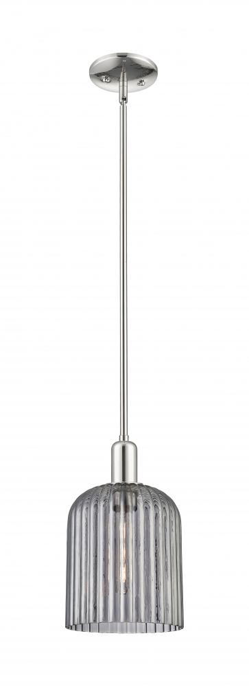 Bridal Veil - 1 Light - 8 inch - Polished Nickel - Mini Pendant