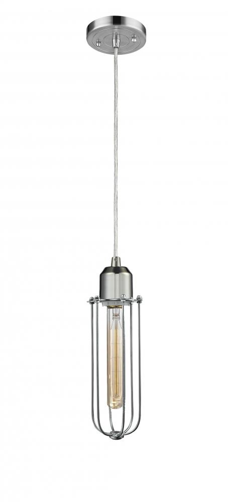 Muselet - 1 Light - 5 inch - Polished Chrome - Cord hung - Mini Pendant