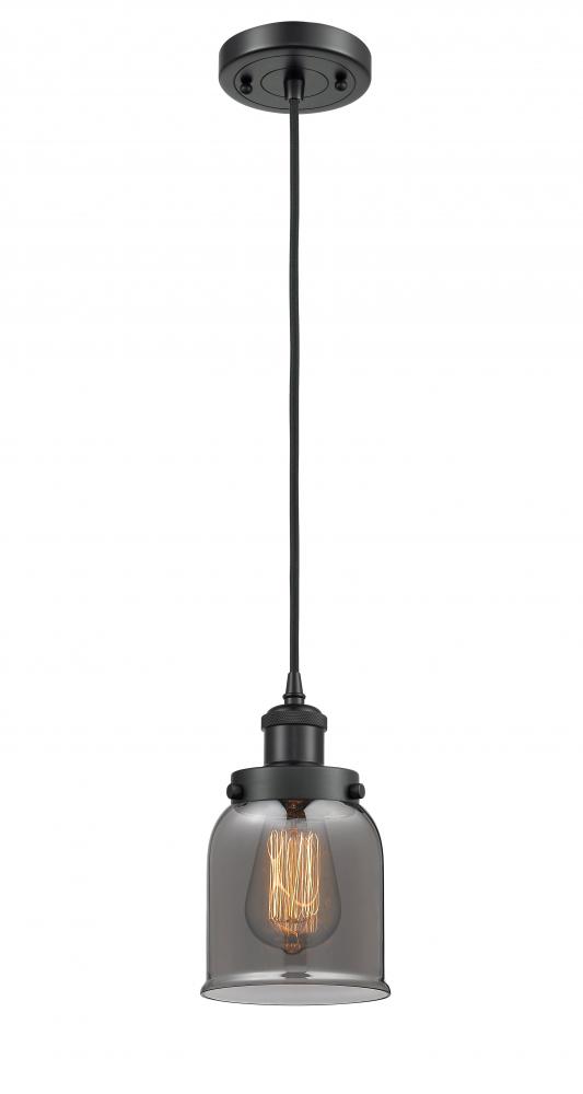 Bell - 1 Light - 5 inch - Matte Black - Cord hung - Mini Pendant