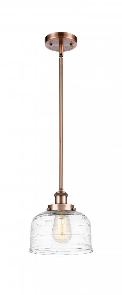 Bell - 1 Light - 8 inch - Antique Copper - Mini Pendant